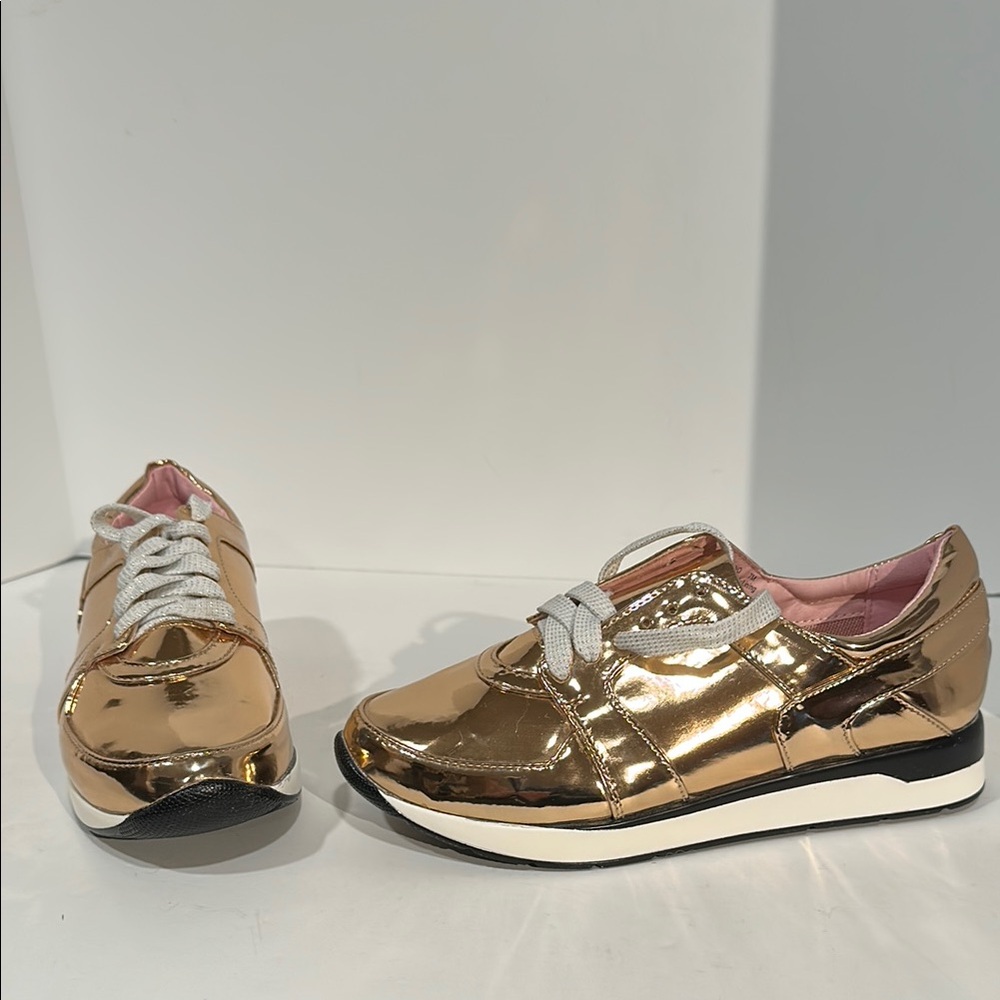 Penny Kenny Iridescent Gold Sneakers